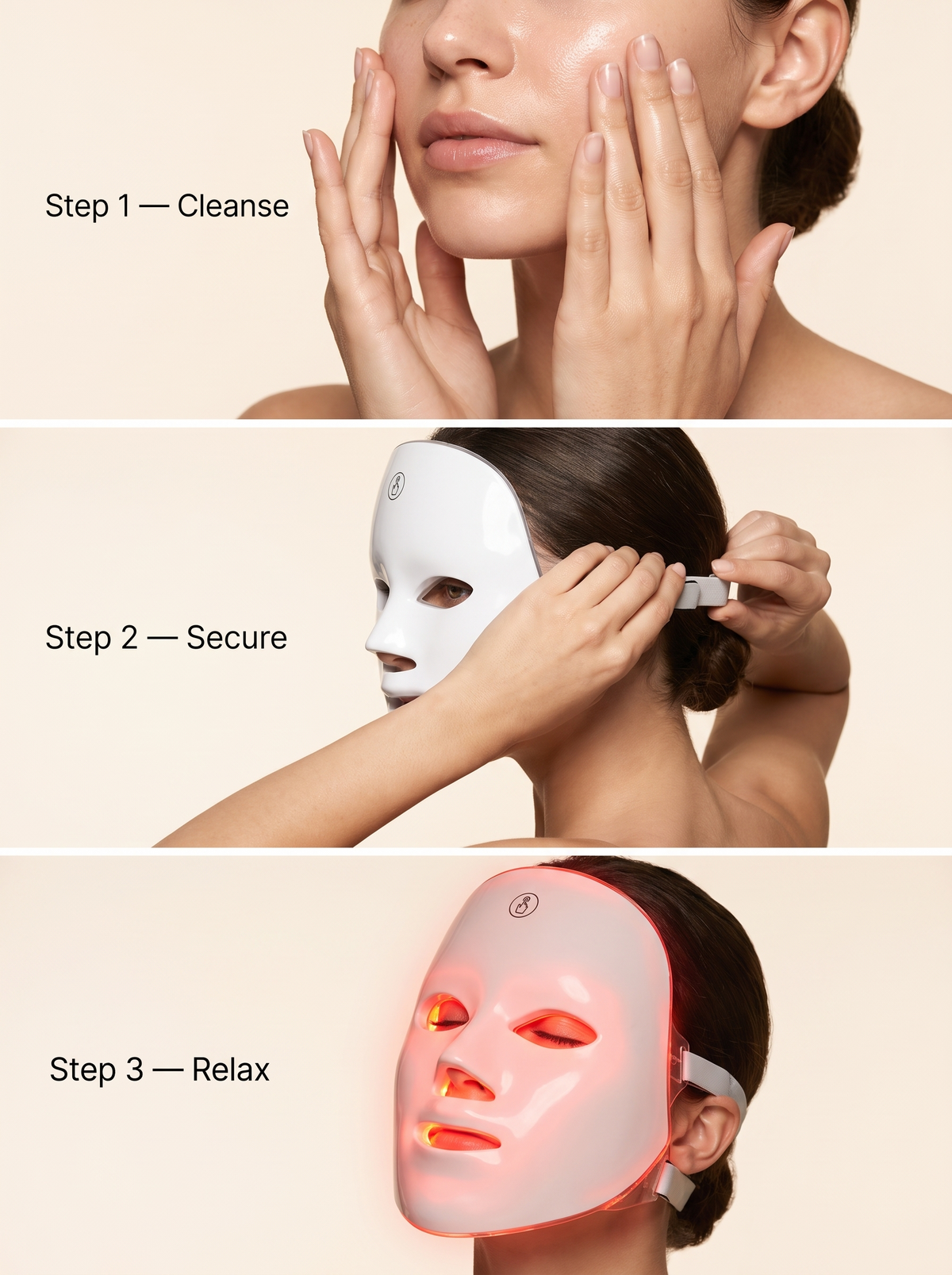 Velora Radiance Mask — 7-Color Wireless LED Face Mask