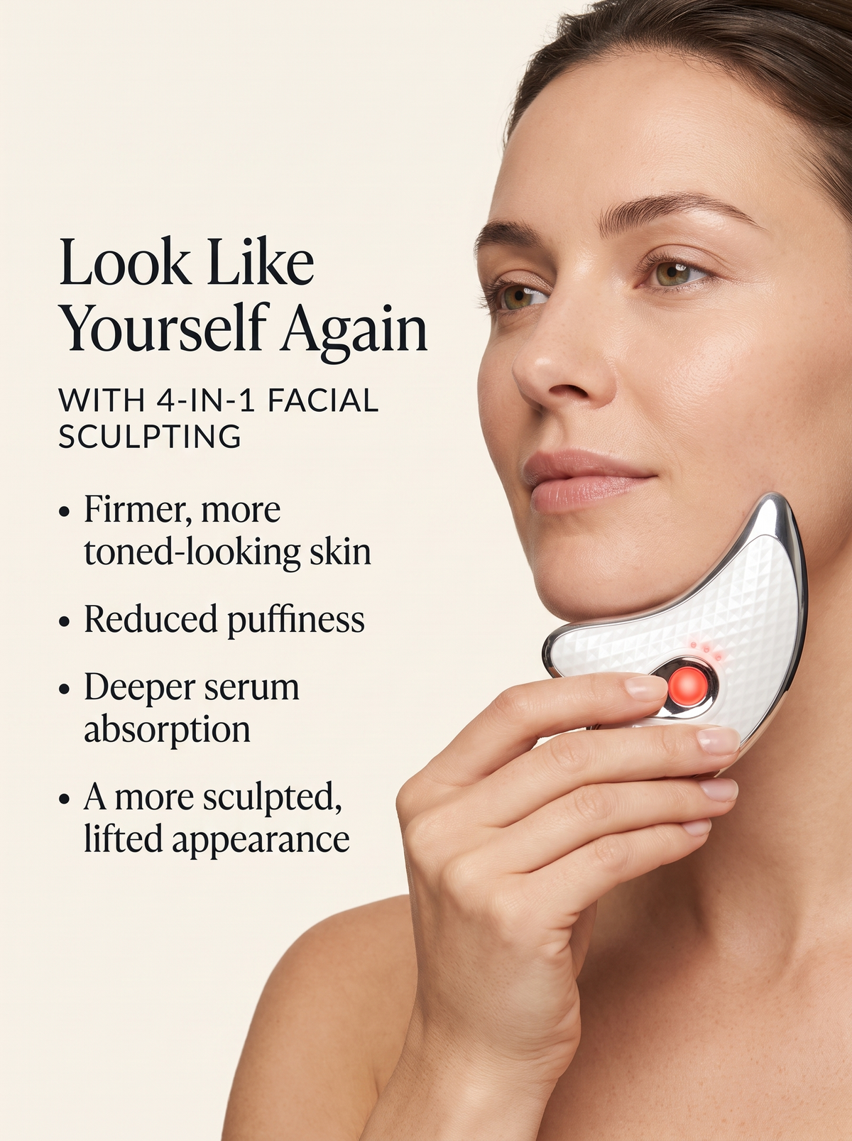 Velora Glow Sculptor — 4-in-1 Microcurrent Facial Massager